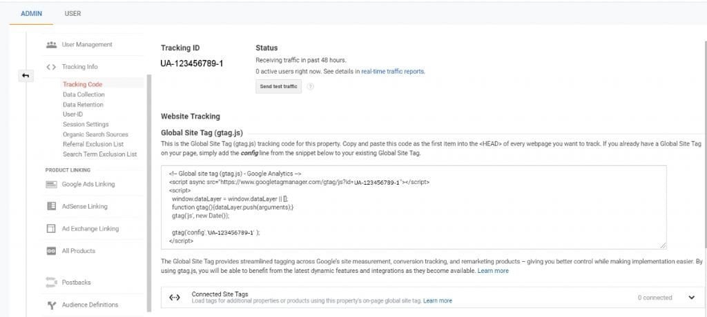 Google Analytics Tracking Code