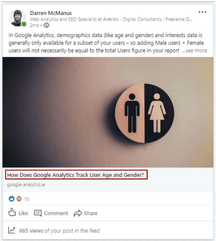 On Page SEO - Page Titles in Social Shares