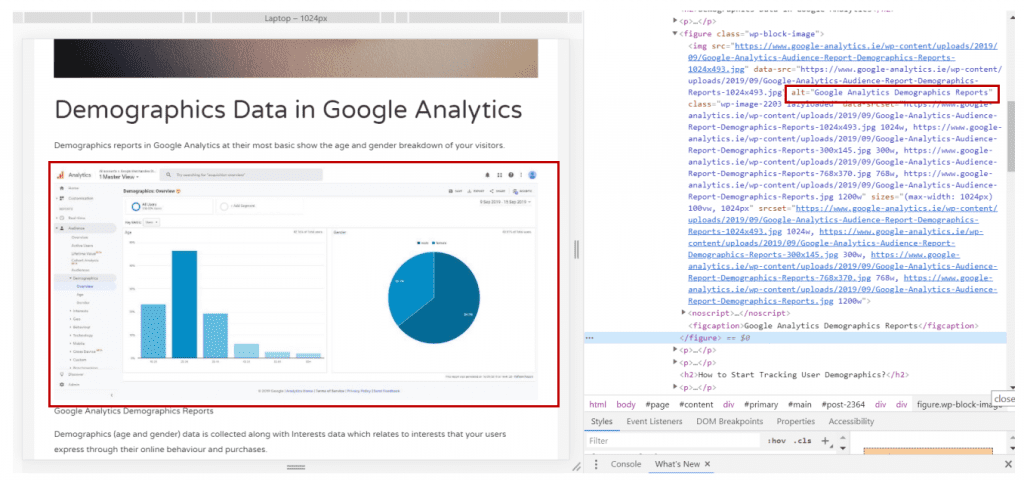 On Page SEO - Image Alt Text Tags